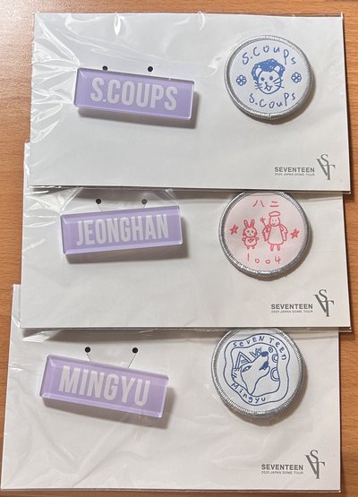 seventeen 全新 哲漢奎 蛋巡布章組