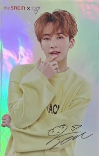 the SAEMxSEVENTEEN 代言卡 貼紙卡