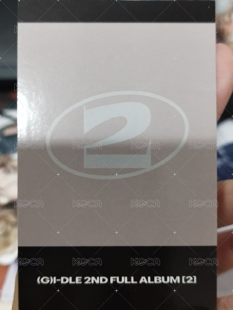 正規二 kms 單封 特典卡 Revenge白衣戳臉印簽 背面