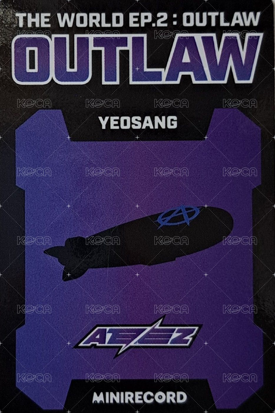 Outlaw MINIRECORD 特典卡  背面