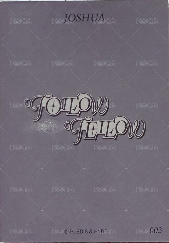 FOLLOWFELLOW 隨機卡 日卡包 背面