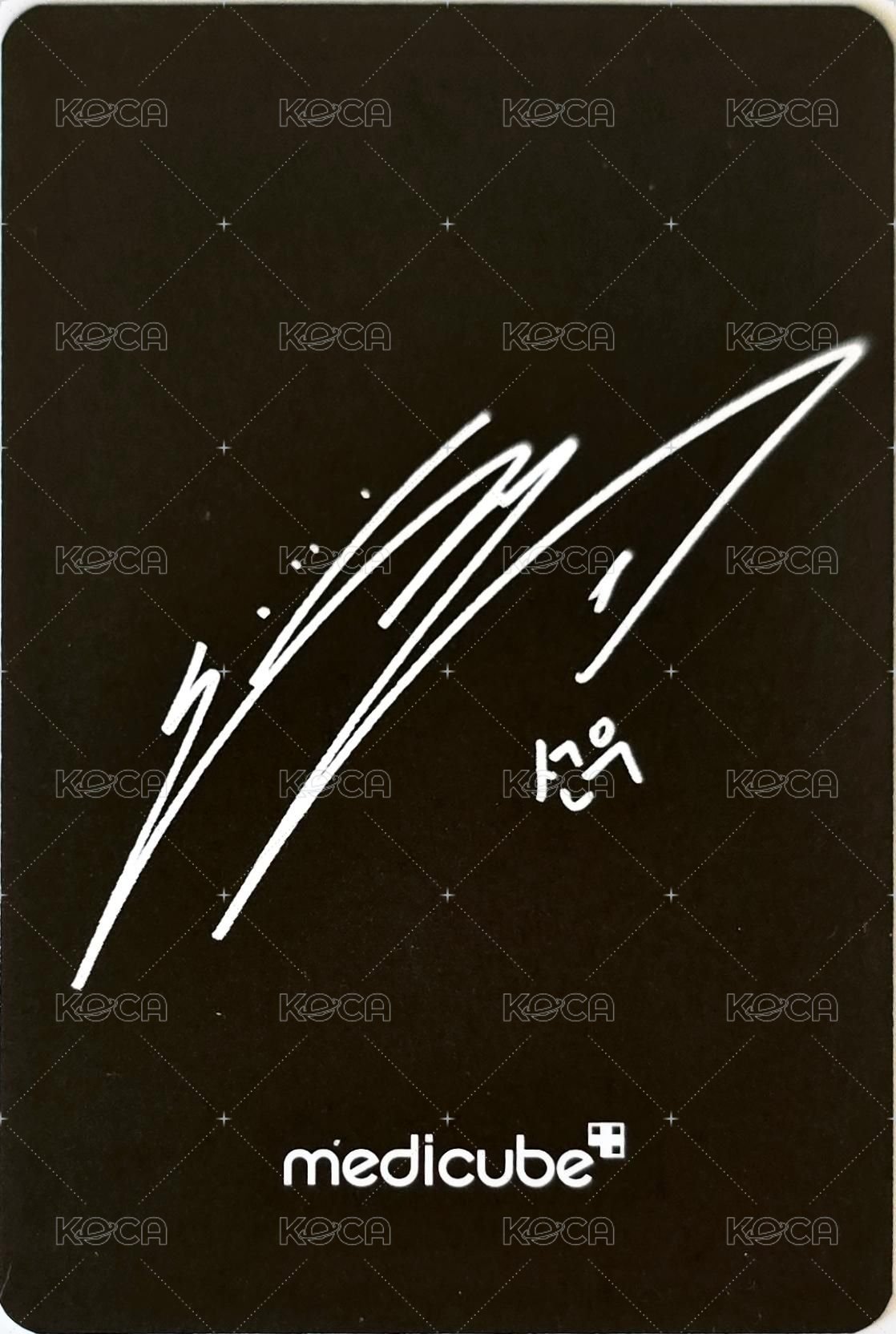medicube japan 代言卡 1.0 背面