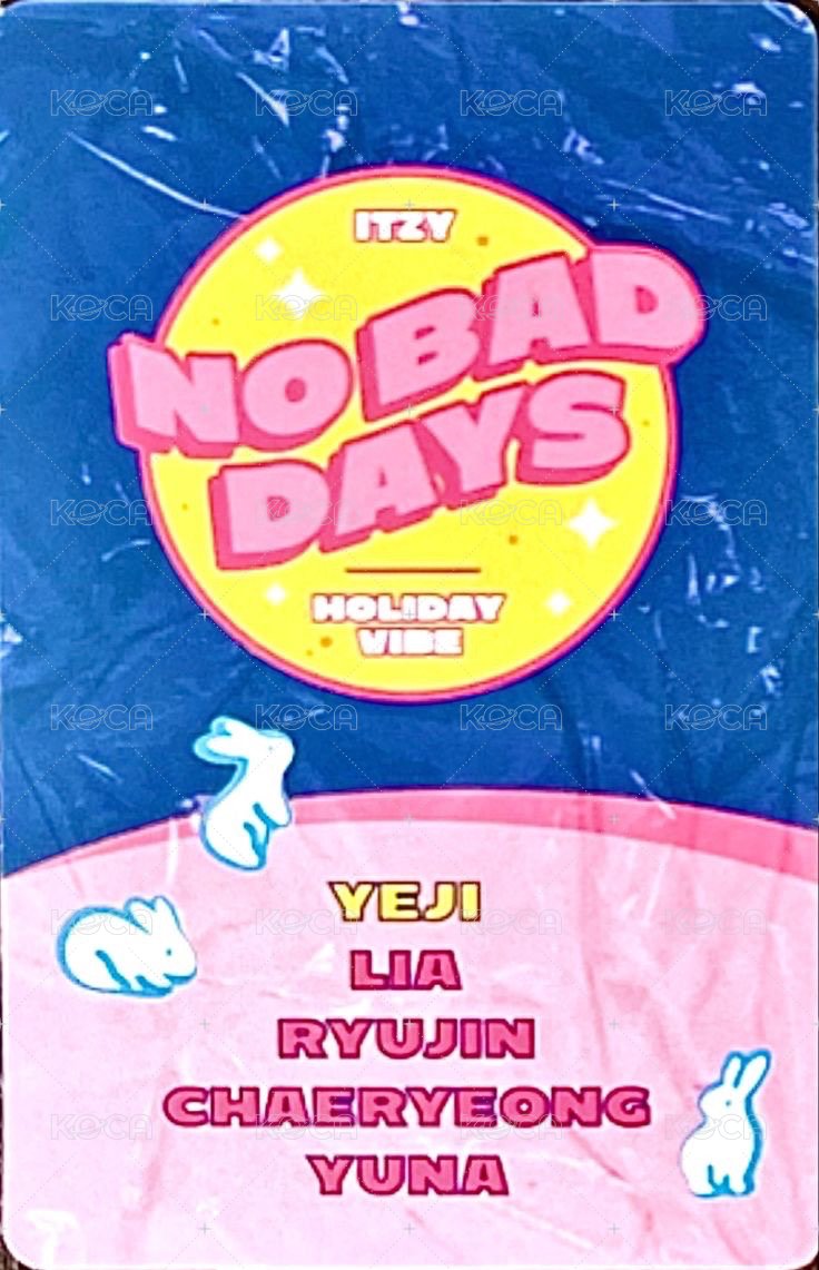 NO BAD DAYS 周邊卡 九月 背面