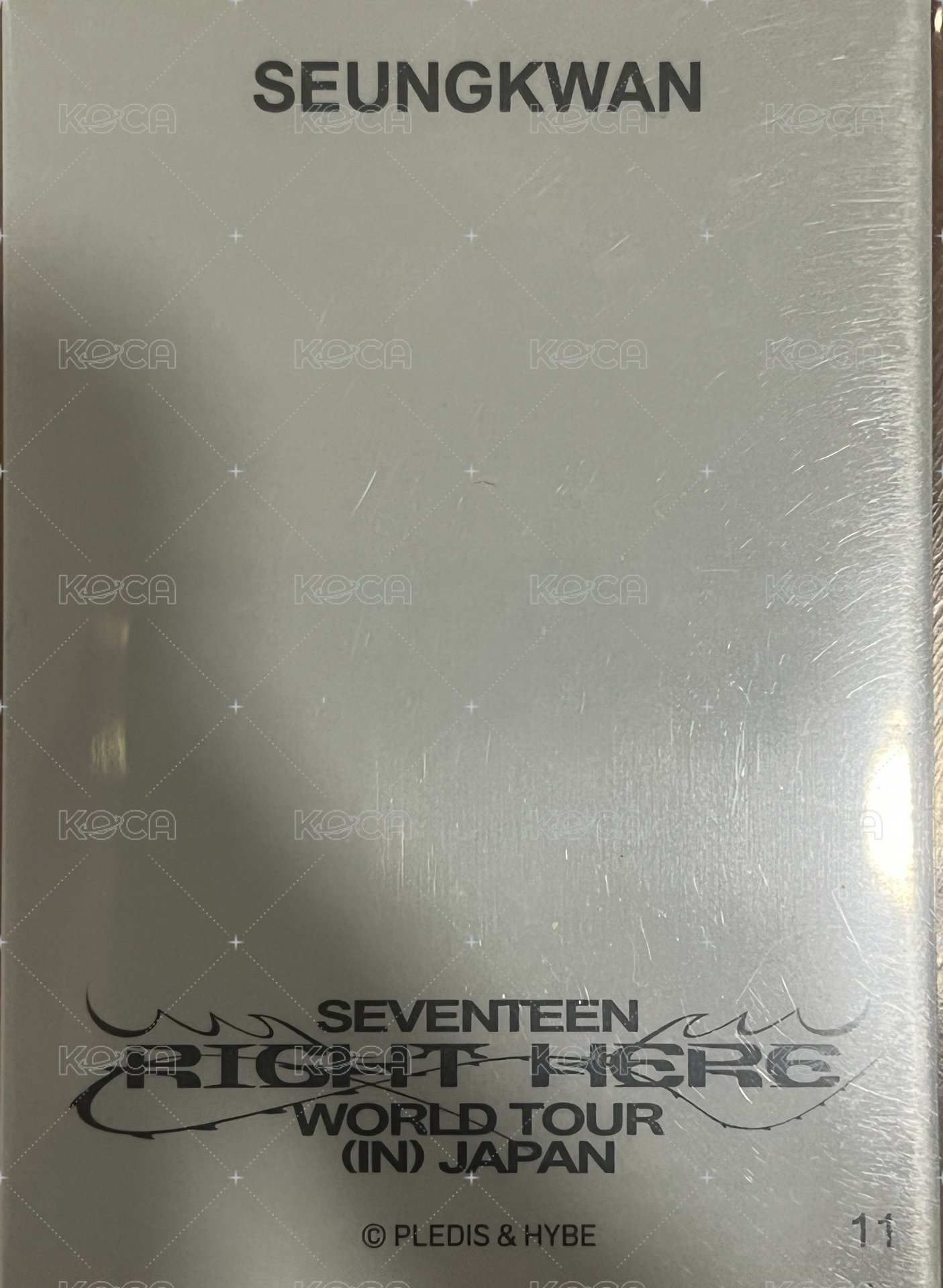 RIGHT HERE 日咖 隨機卡  背面