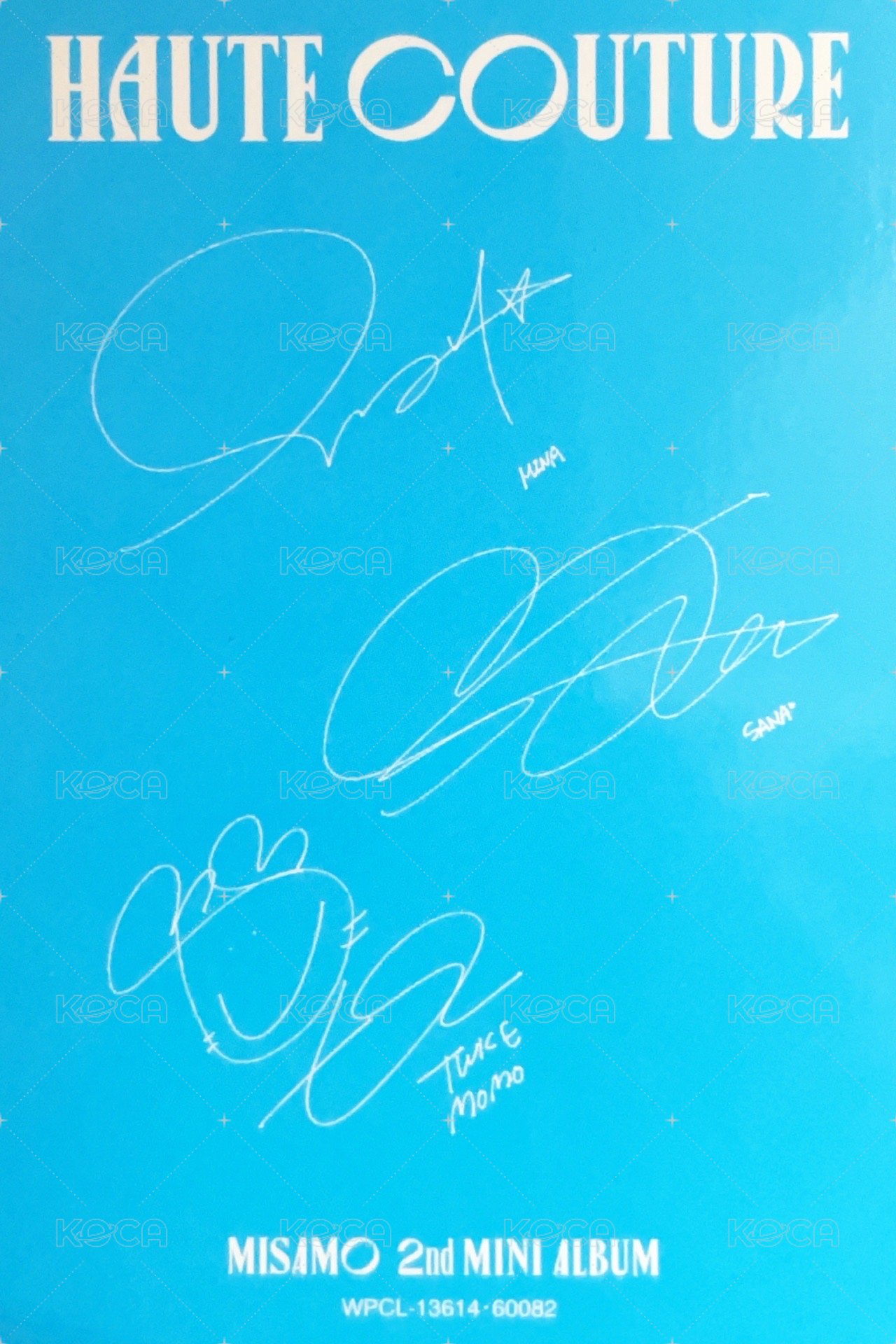 HAUTE COUTURE 專輯卡  背面