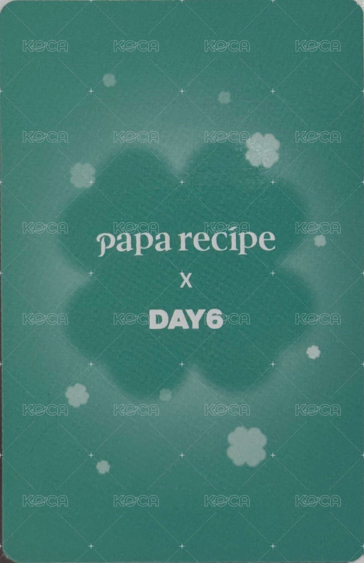 Papa Recipe 代言卡 1.0 背面