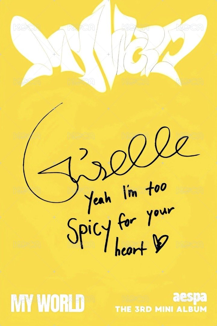 MY WORLD target 專輯卡 target吉 背面