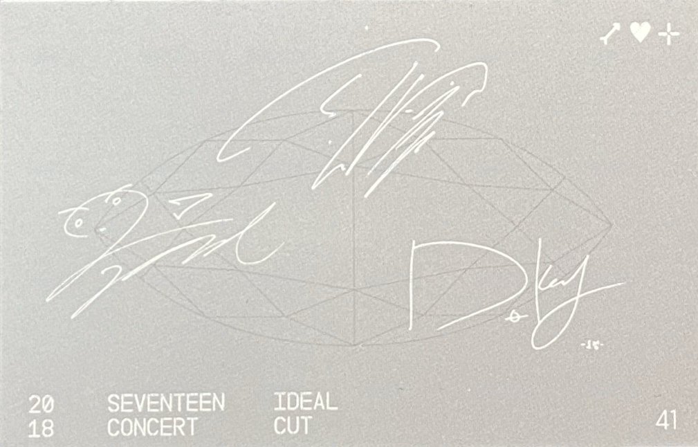 IDEAL CUT 隨機卡 韓版卡包卡 背面