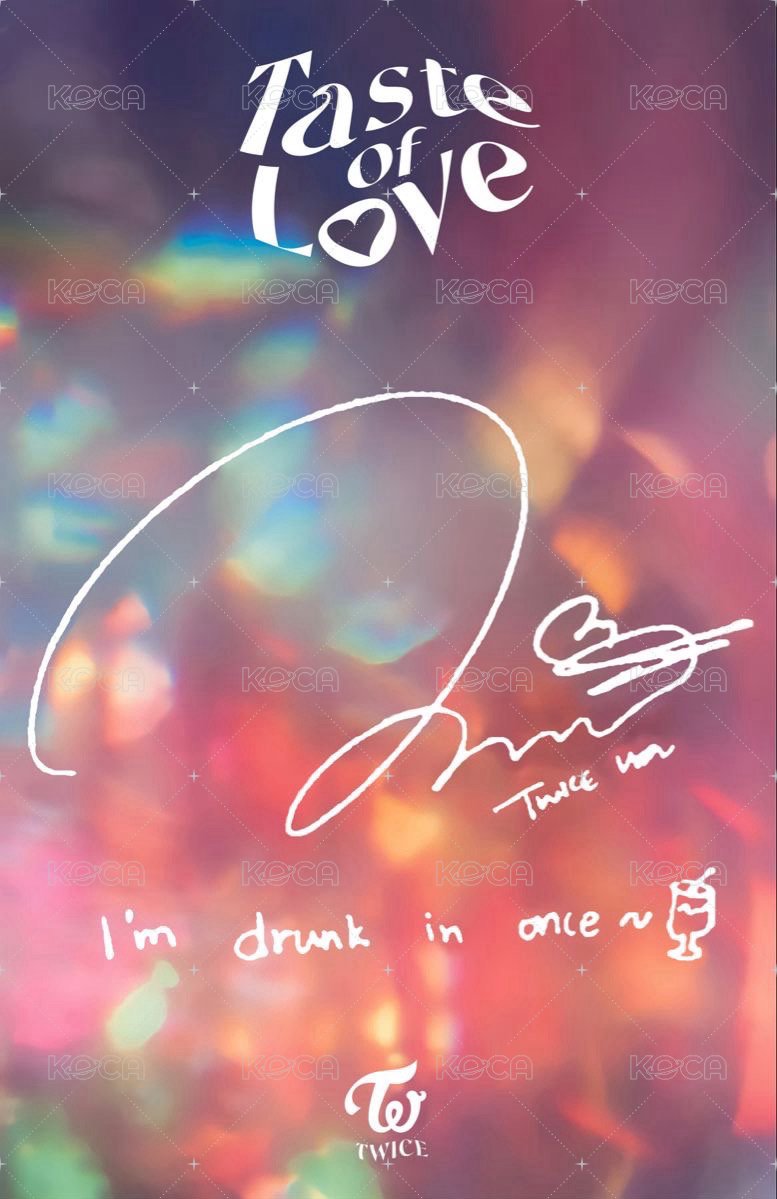 Taste of Love 專輯卡  背面