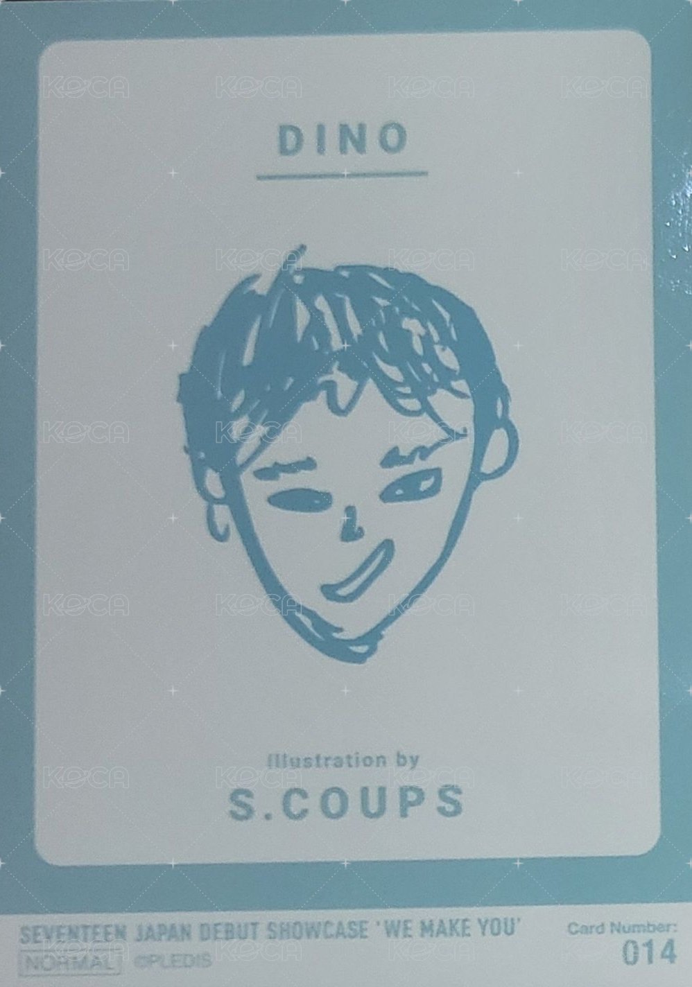 WE MAKE YOU 隨機卡 014 背面