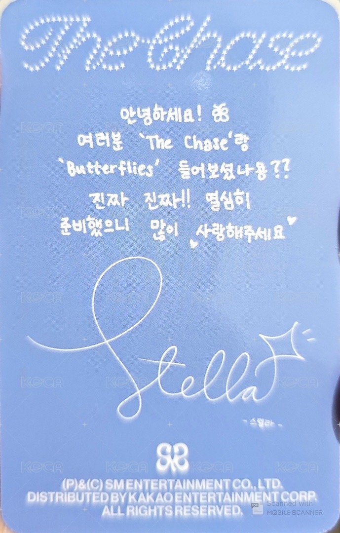 單一 專輯卡 PB ver. 背面