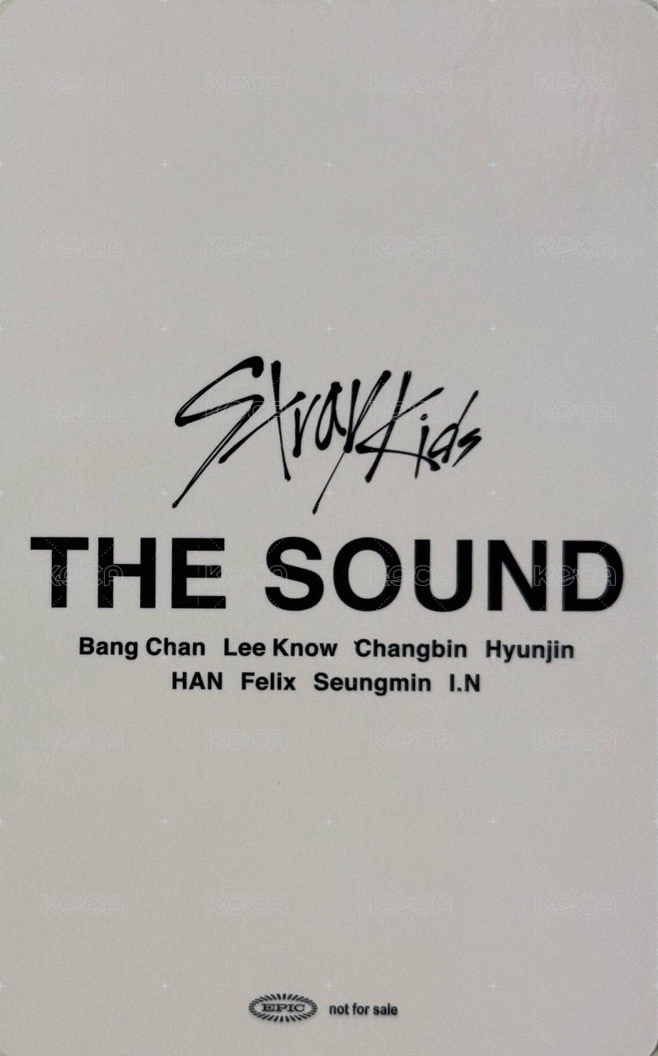 THE SOUND 入場卡 / 場限卡 京都 04/30 背面
