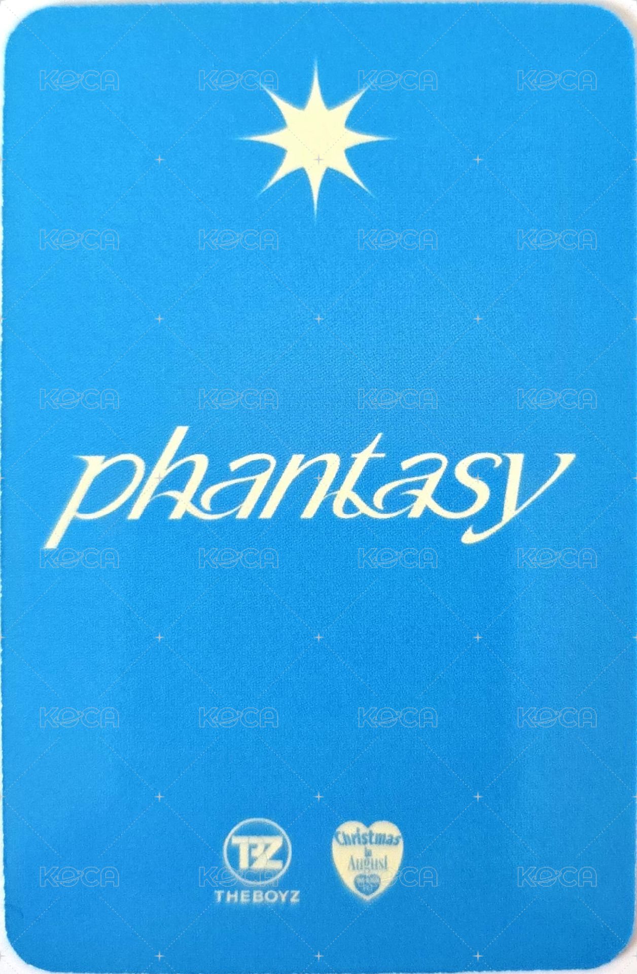 PHANTASY Pt.1 Christmas In August am 1.0 簽售卡  背面