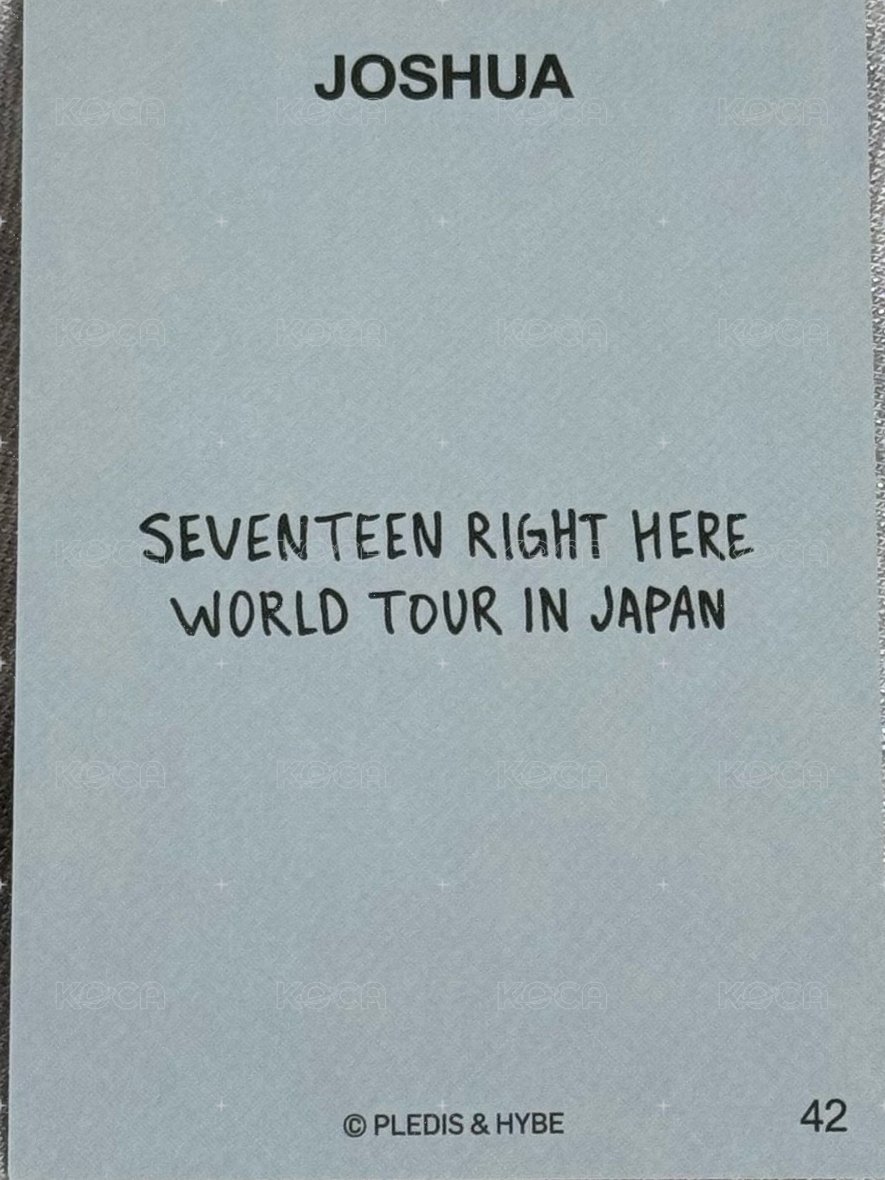 RIGHT HERE 隨機卡 日巡卡包卡 42 背面