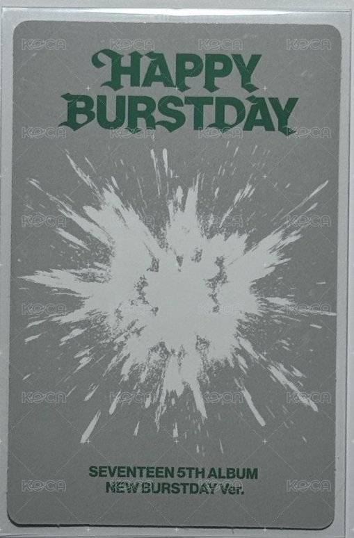 正五 專輯卡 NEW BURSTDAY ver 背面