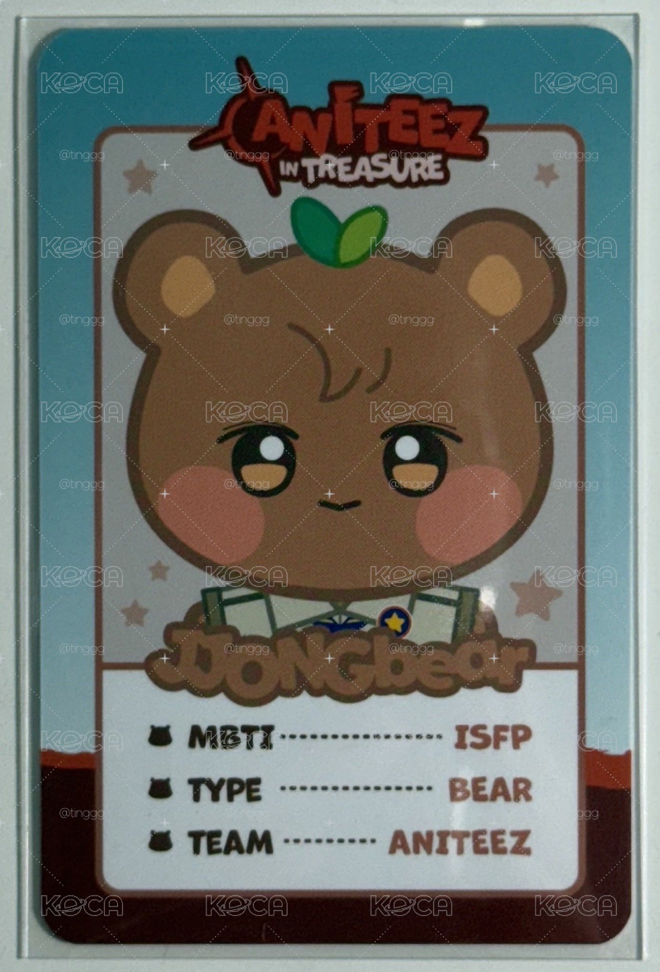 ATEEZ AniteezInTreasure 快閃店卡包卡 鍾貝爾