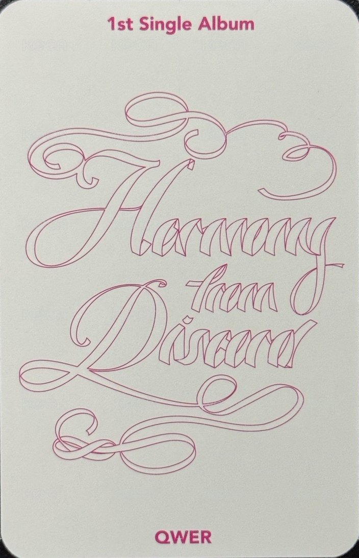 出道 Kpopstore 線上1.0 簽售卡  背面