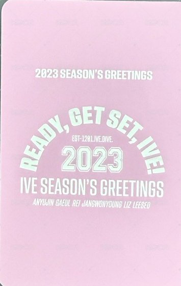 23年曆 新那拉 年曆卡  背面