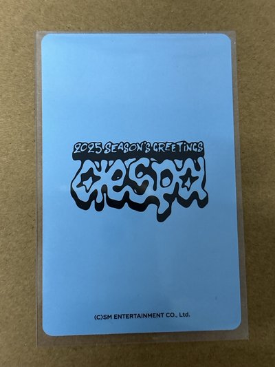 aespa Karina 柚子 2025年曆 am 特典卡 25年曆 特典柚