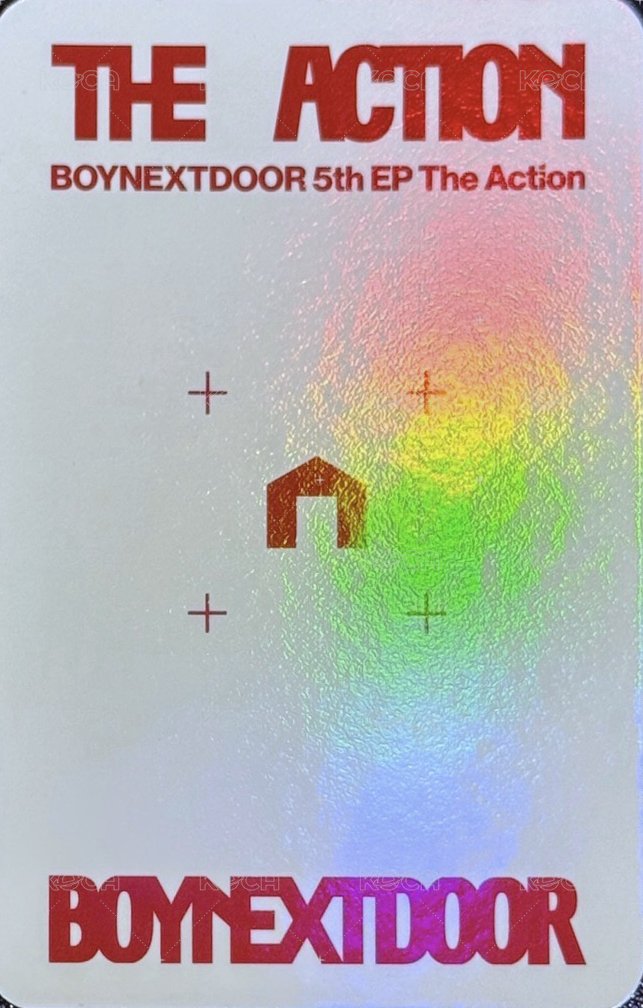 The Action 阿拉丁 預售 特典卡 單封版 背面