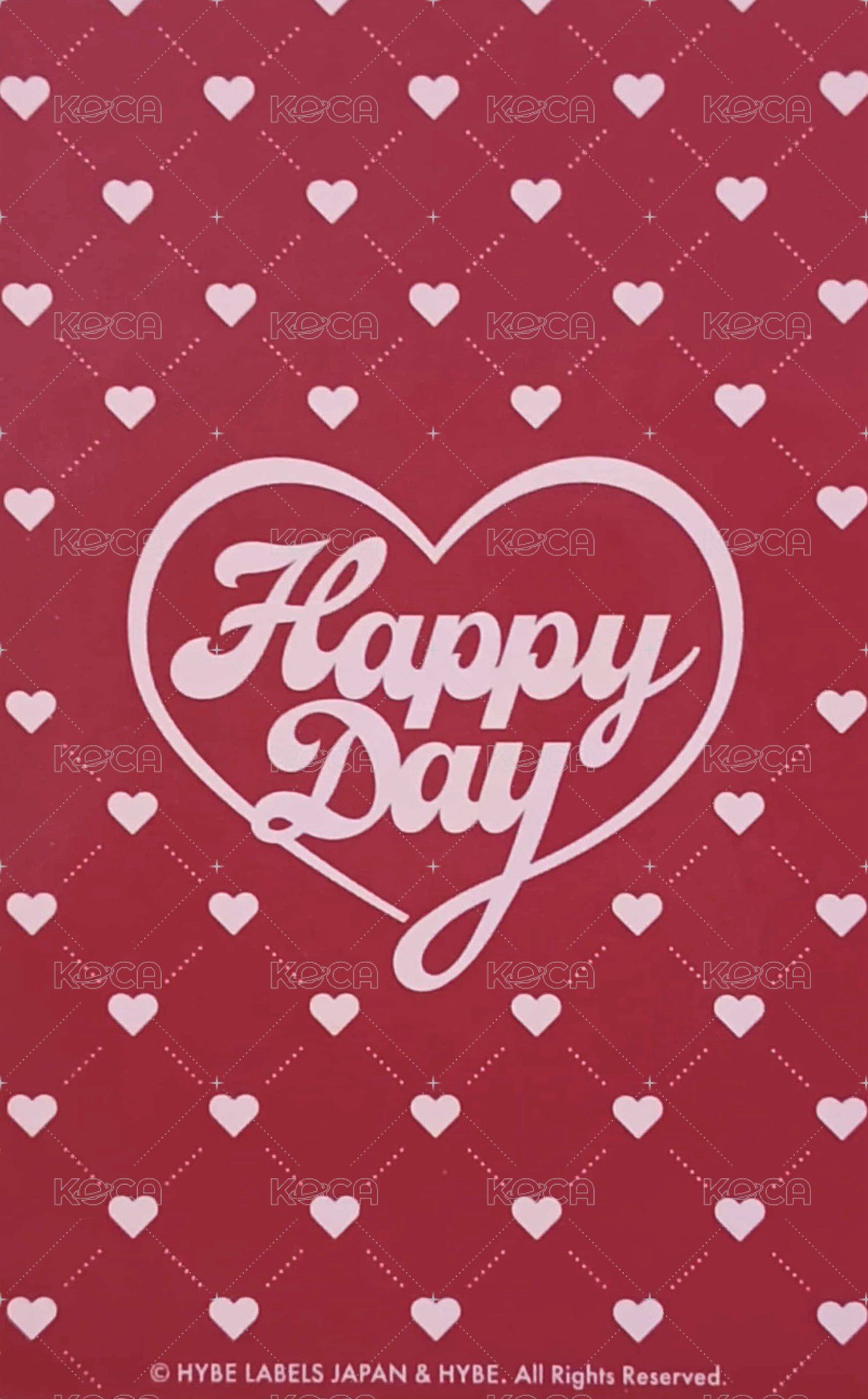 Happy Day  周邊卡 2024~2025 裝飾小卡 背面