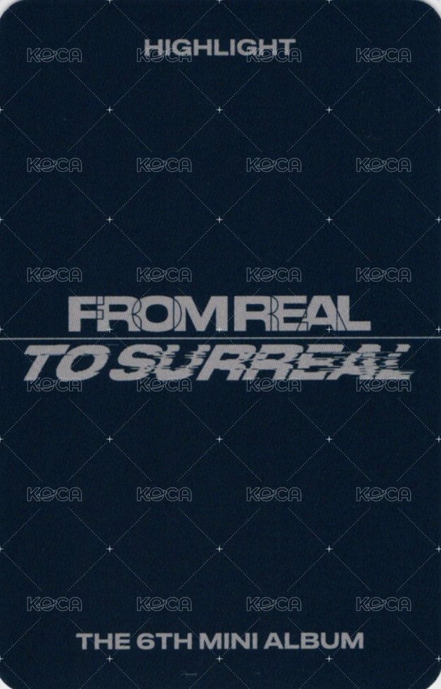 From Real to Surreal mk 簽售卡  背面