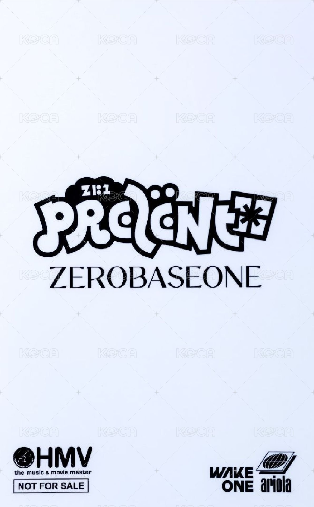 PRESENT  hmv 特典卡  背面