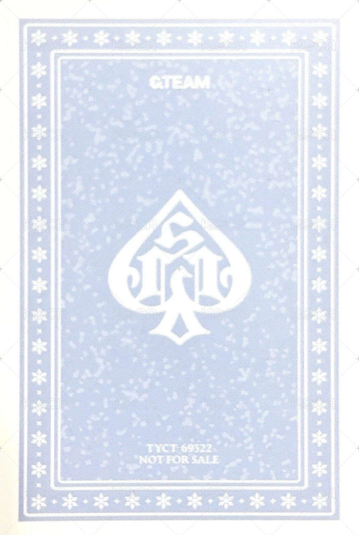 雪明 專輯卡 初回限定專卡 背面