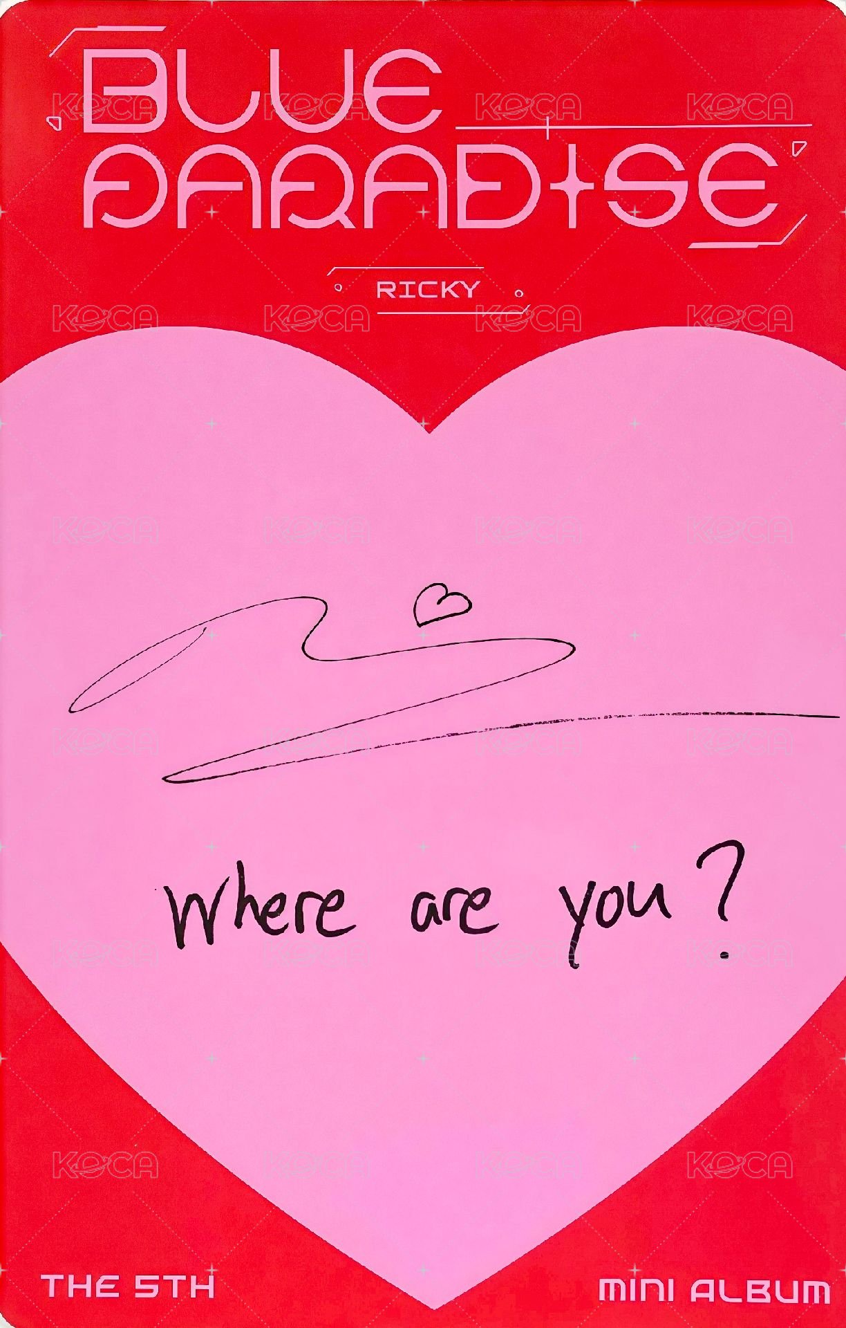 迷五 專輯卡 DIGIPACK ver. 背面