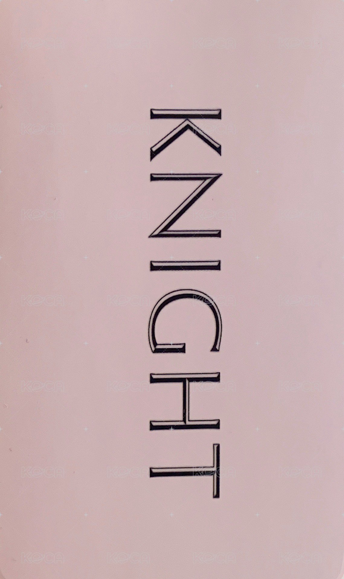 KNIGHT 雜誌卡 A版 背面