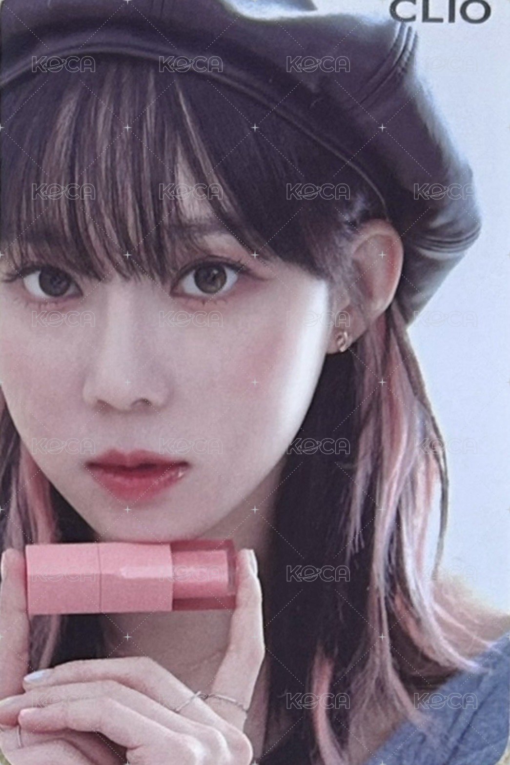 代言卡 clio氣墊冬 背面