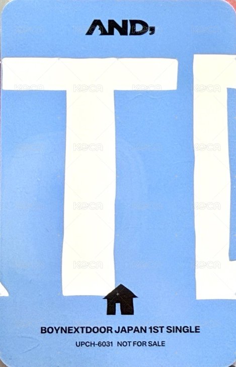 AND, 專輯卡 雙人 26 背面