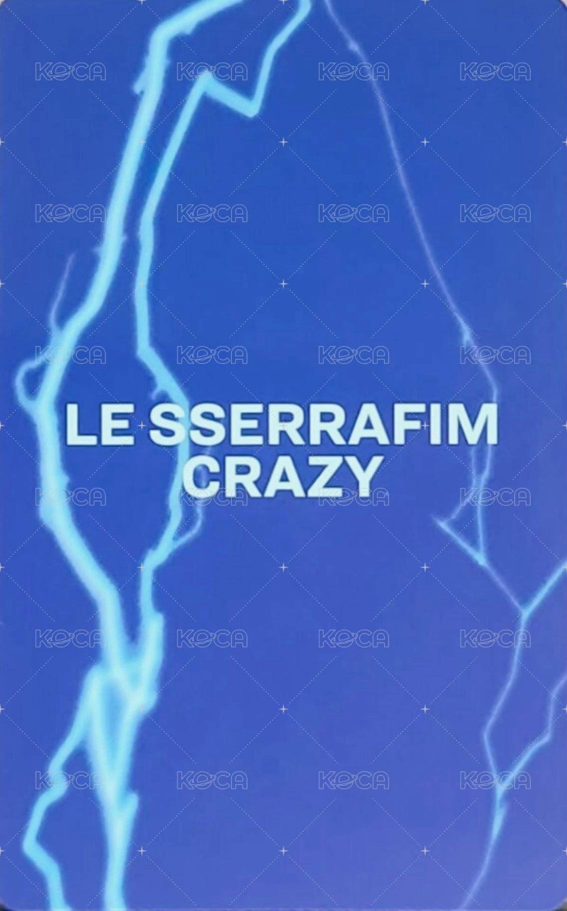 CRAZY 日咖 單封預售 特典卡  背面