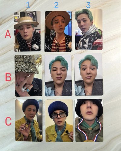 GD演唱會Übermensch周邊小卡