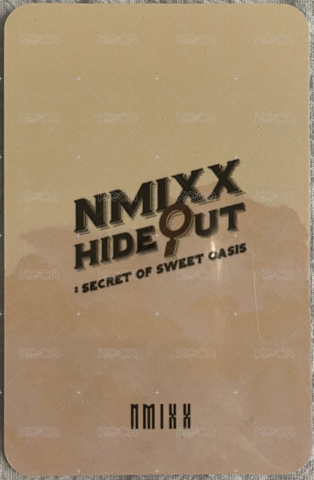 一週年咖啡廳 jyp 線上 簽售卡  背面