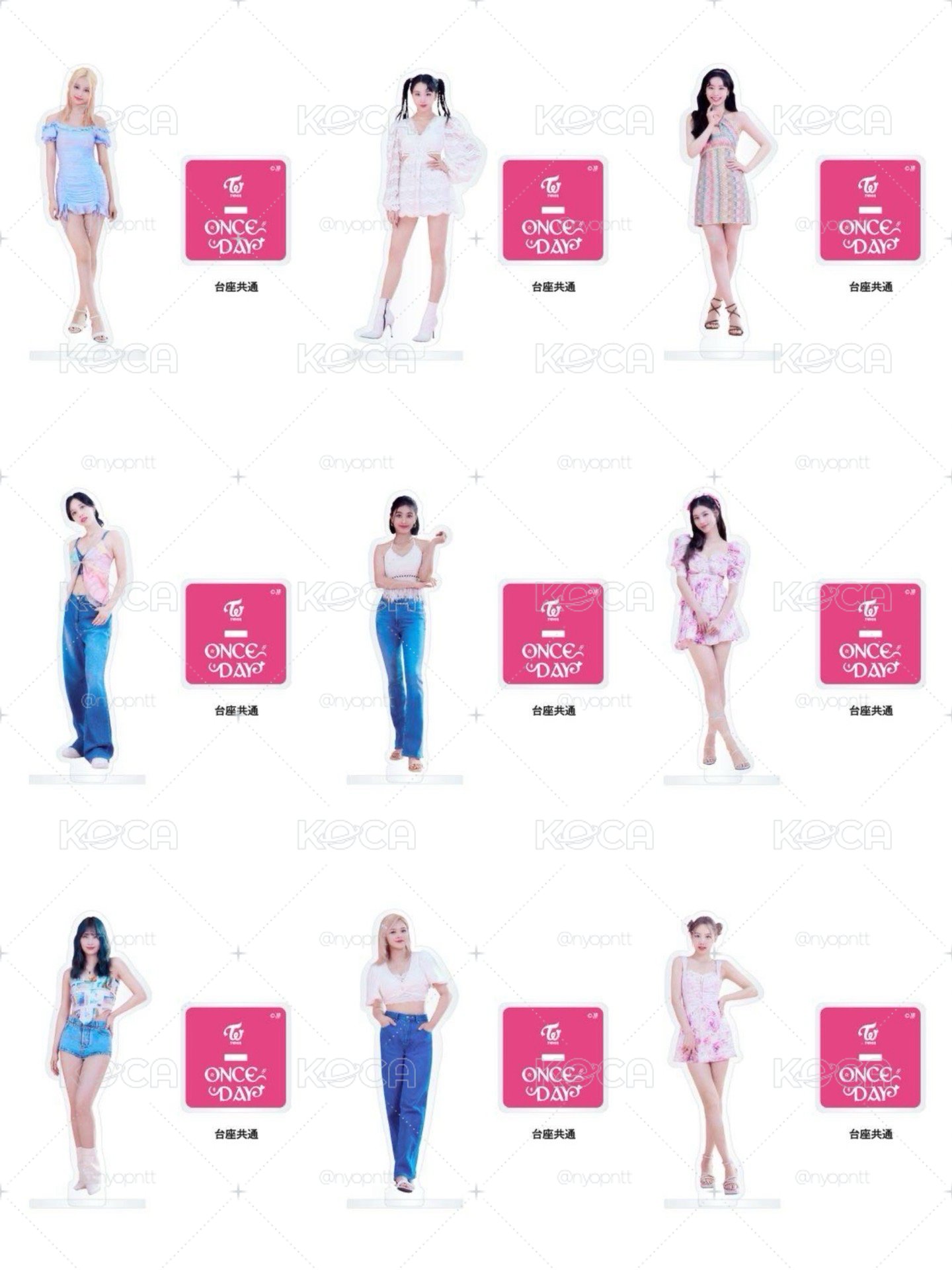 TWICE 日本週邊 2022 ONCE DAY 立牌