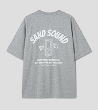 寬版短袖 T 恤 灰