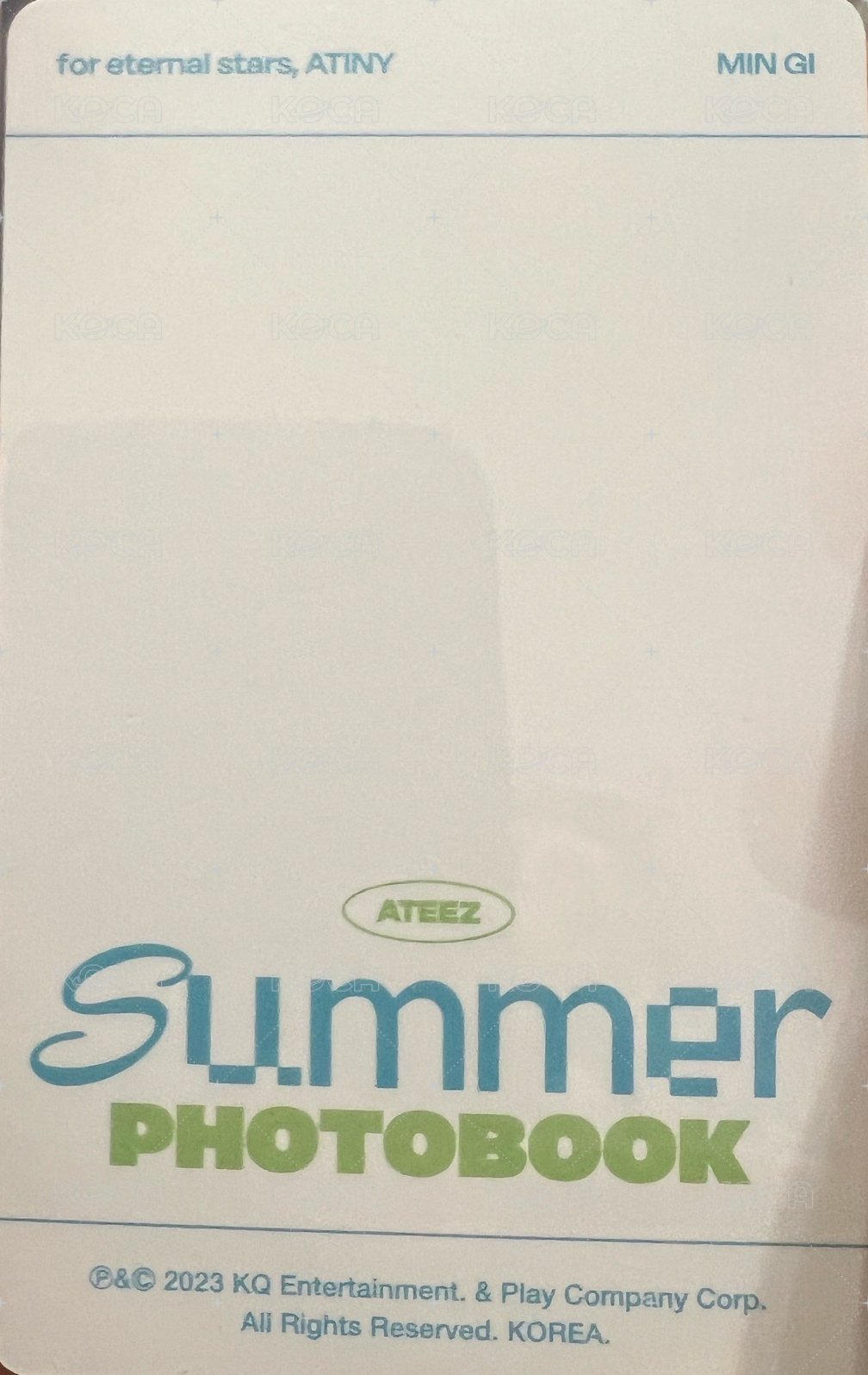 2023夏寫 周邊卡  背面