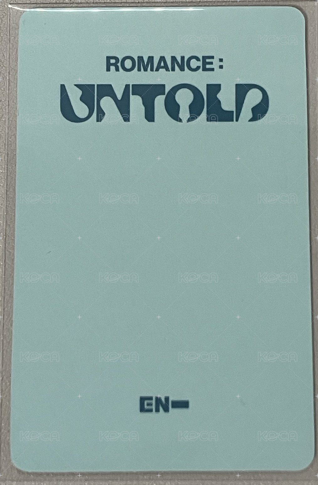 正二 環球 單封 特典卡  背面