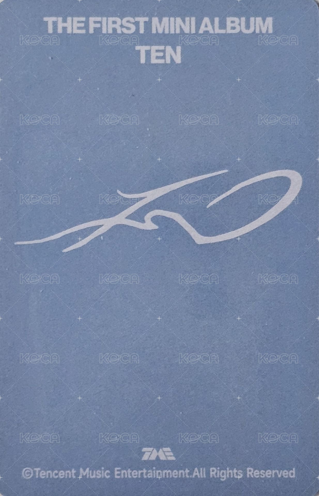 TEN QQ音樂 星光卡  背面