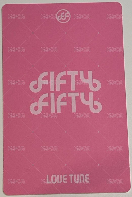 Love Tune 專輯卡 LOVE ver 背面