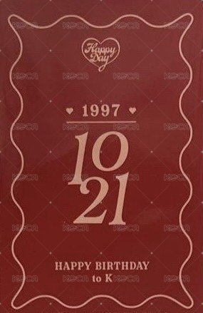 Happy Day  周邊卡 2024~2025 裝飾小卡 背面