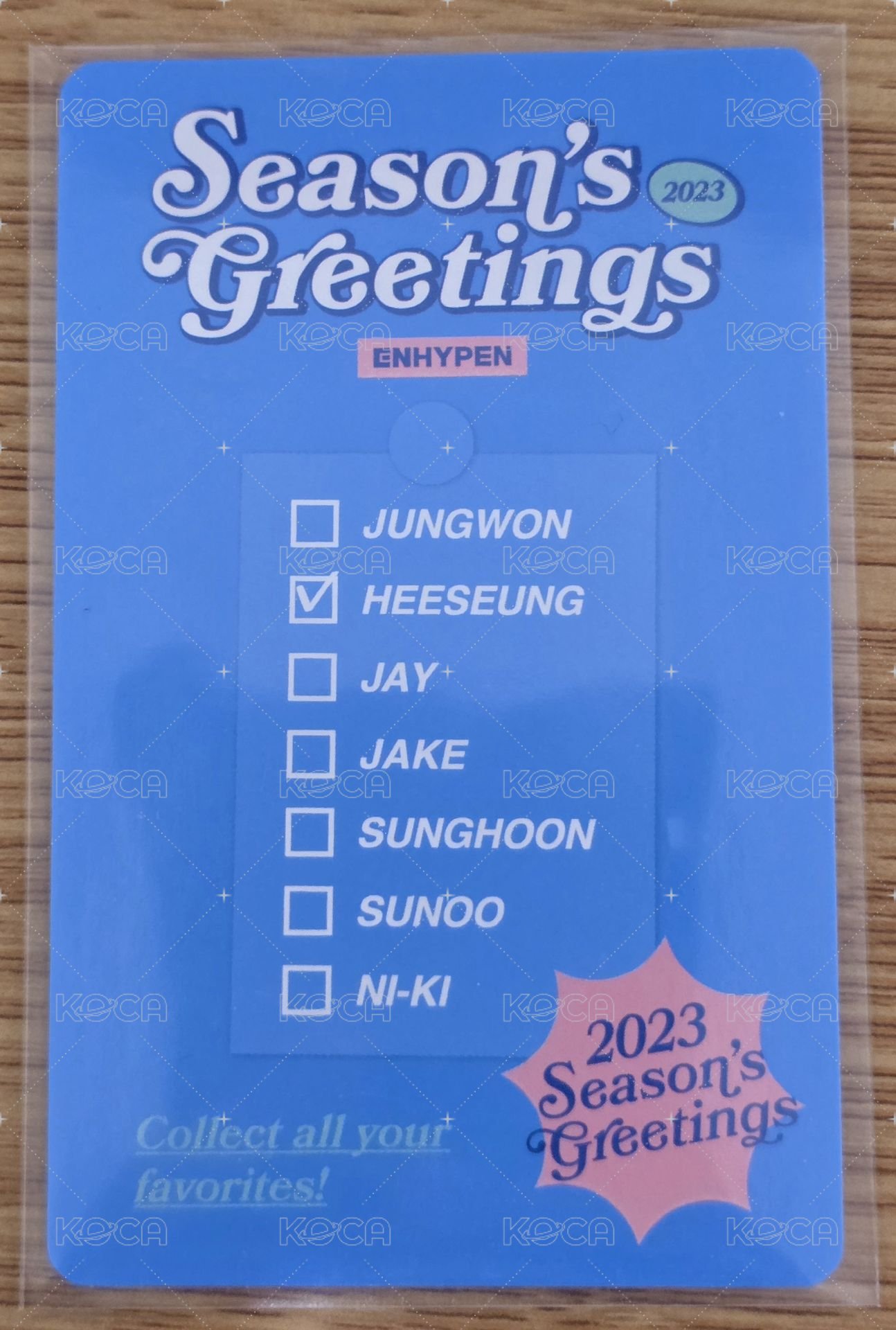 23年曆 年曆卡 羲承 2023 年曆小卡 背面