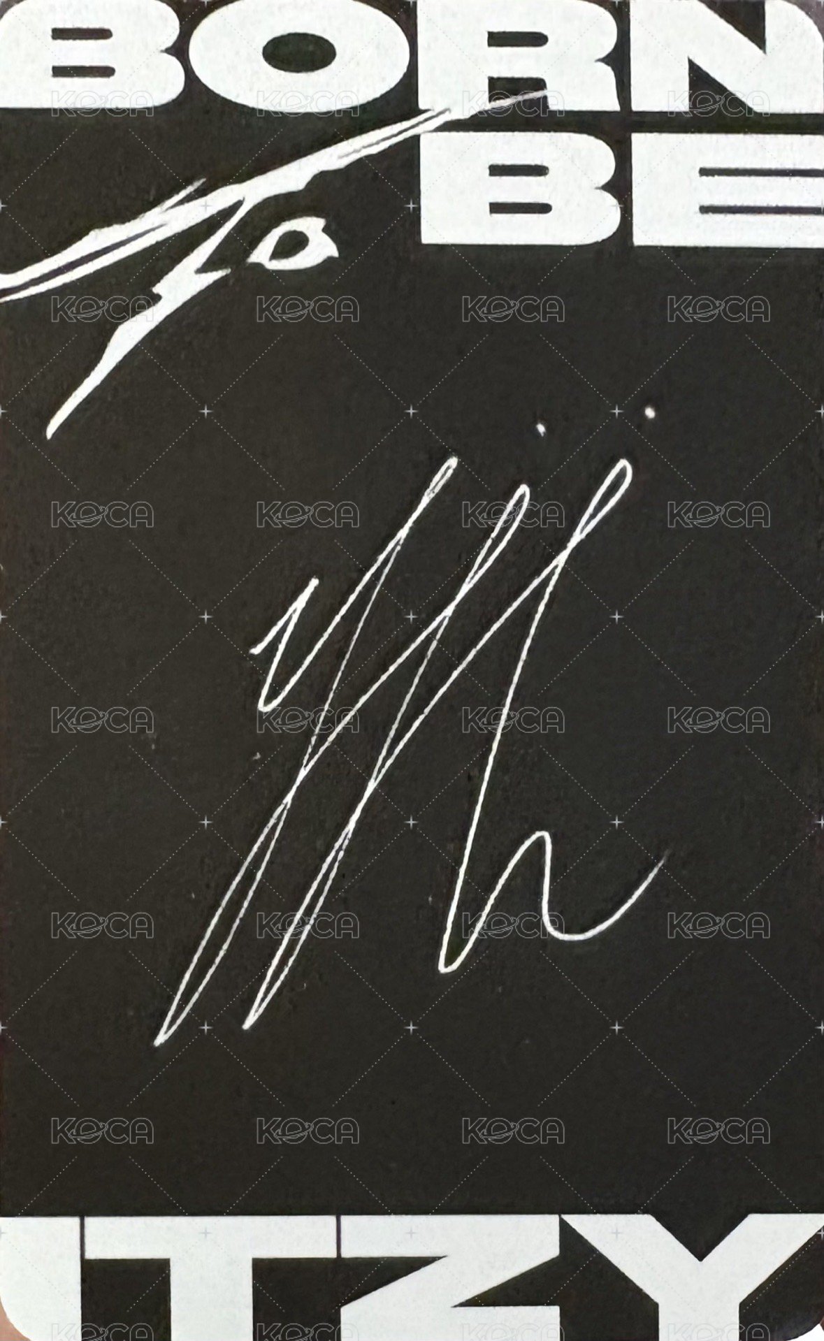 BORN TO BE 專輯卡 普版 背面