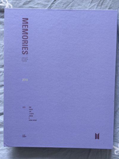 防彈少年團 BTS MEMORIES OF 2018 回憶錄 DVD寫真書 