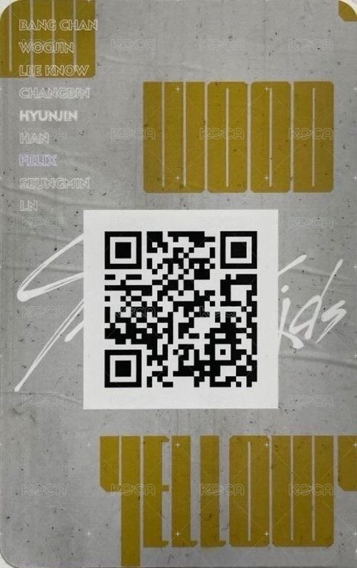 Clé 2 : Yellow Wood 專輯卡 Concept ver. 背面