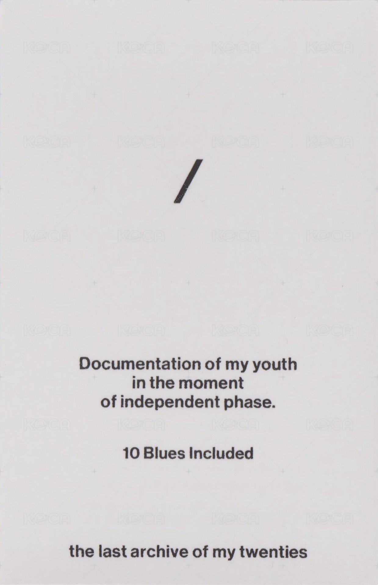 INDIGO 專輯卡 電子專 隨機 背面