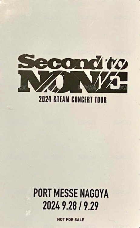 STN 環球 入場卡 / 場限卡 NAGOYA 愛知場 場限卡 背面