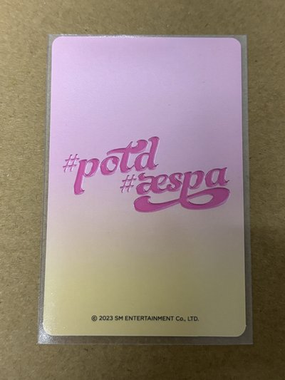 aespa Giselle 吉吉 #potd展會 隨機卡 刮刮卡吉