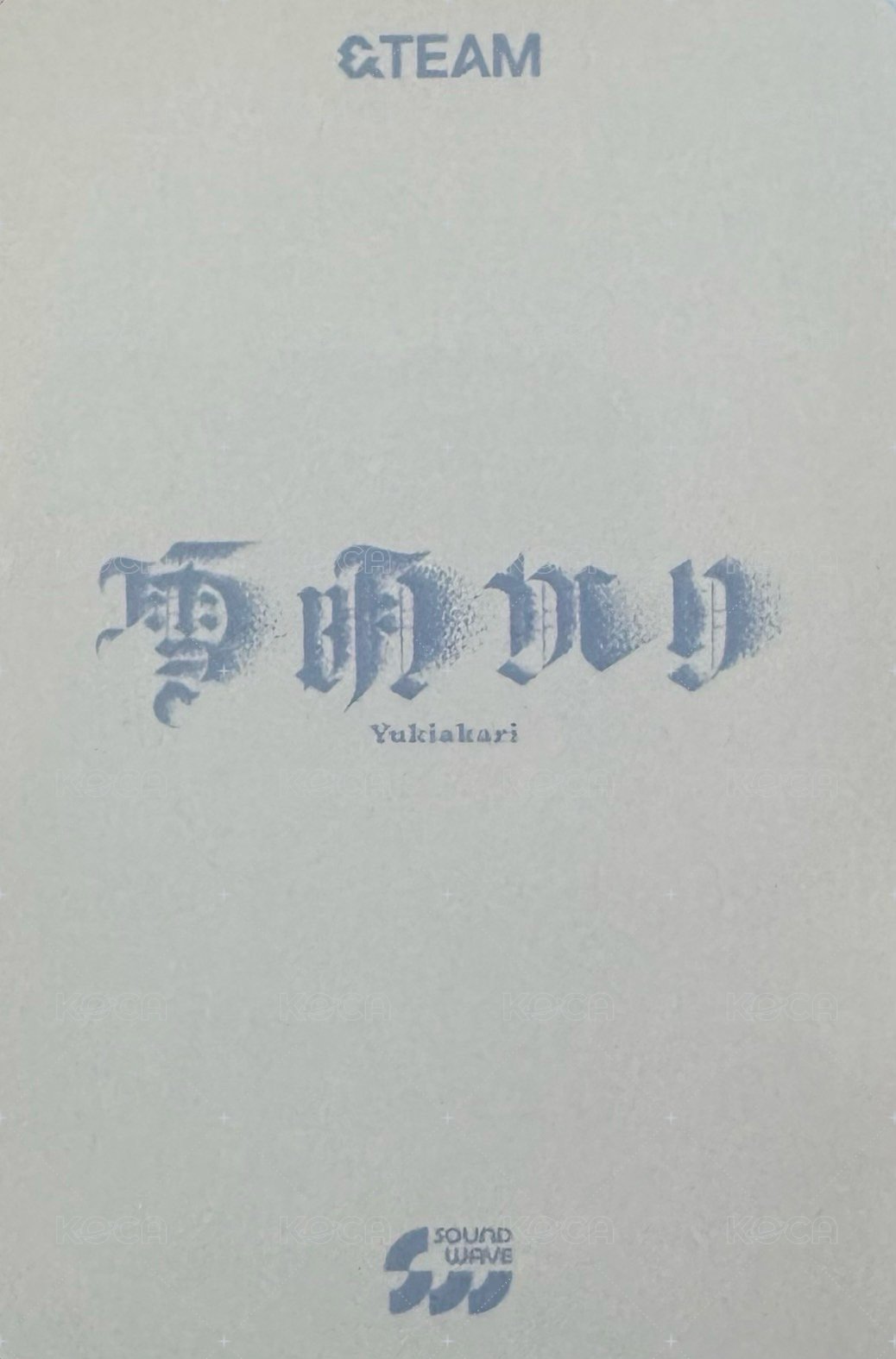 雪明 sw 幸運卡  背面